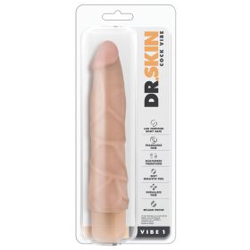 Dr. Skin Cock Vibe-Vanilla 9"