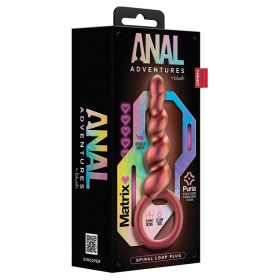 Anal Adventures Matrix Spiral Loop Plug-Copper