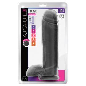 Au Naturel Bold Huge Dildo-Black 10.5"