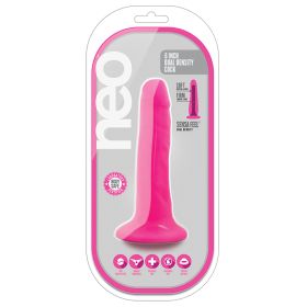 Neo Dual Density Cock-Neon Pink 6"