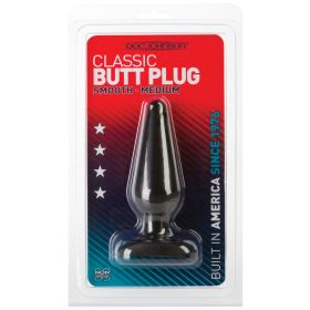 Classic Butt Plug Medium-Black