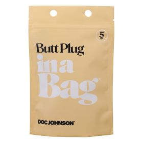 Butt Plug In A Bag-Black 5"