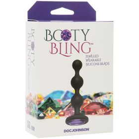 Booty Bling Wearable Silicone Beads-Purple