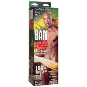 Bam Realistic Dong-Ebony 13"