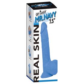 Get Lucky Mr. Dildo-Blue 7.5"