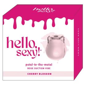 Hello Sexy Petal To The Metal Rose Suction Vibe-Cherry Blossom