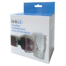 Kinklab VibeRite Hammerhead Male Attachment-Clear