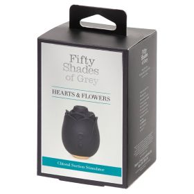 Fifty Shades of Grey Hearts & Flowers Black Rose Suction Vibe