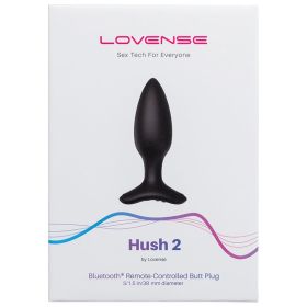 Lovense Hush 2 Remote Control Butt Plug 1.5 Inch