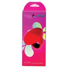 Maia Vibelite Ruby Silicone Vibrating Finger Ring