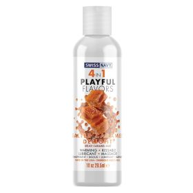 Swiss Navy 4 in 1 Playful Flavors-Salted Caramel 1oz