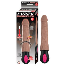 Natural Realskin Hot Cock #1-Brown 7"