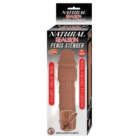 Natural Realskin Penis Xtender-Brown