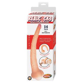 Realcocks Masturbator 3 IN 1-White 14"