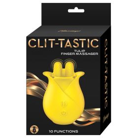 Clit-Tastic Tulip Finger Massager-Yellow