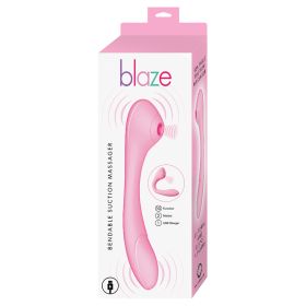 Blaze Bendable Suction Massager-Pink