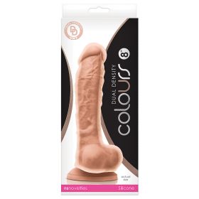 Colours Dual Density Dildo- White 8"