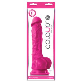 Colours Pleasures Dildo-Pink 7"