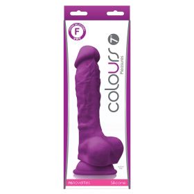 Colours Pleasures Dildo-Purple 7"