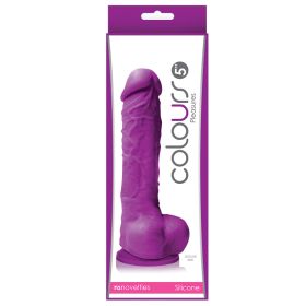 Colours Pleasures Dildo-Purple 5"