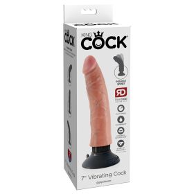 King Cock Vibrating Cock-Light 7"