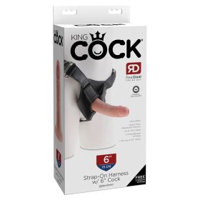 King Cock Strap-on Harness With Cock-Light 6"