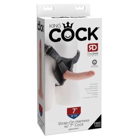 King Cock Strap-on Harness With Cock-Light 7"