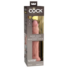 King Cock Elite Dual Density Silicone Cock-Light 9"