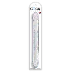 King Cock Clear Double Dildo 18"