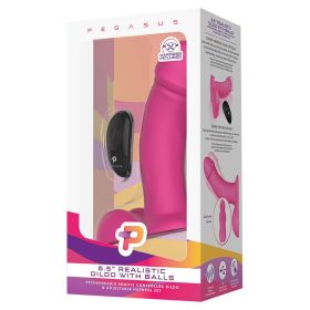 Pegasus Remote Control Realistic Dildo with Balls 6.5"