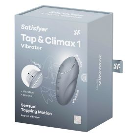 Satisfyer Tap and Climax 1-Bluegrey