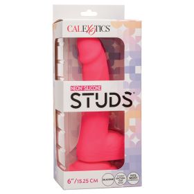 Neon Silicone Studs-Pink 6"