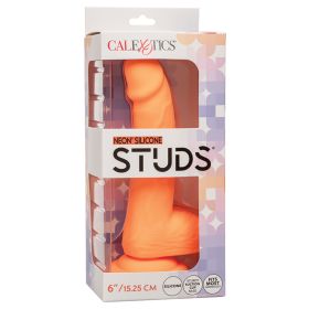 Neon Silicone Studs-Orange 6"