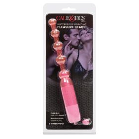 Waterproof Vibrating Pleasure Beads-Pink