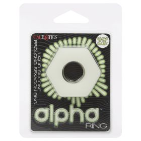 Alpha Glow-In-The-Dark Liquid Silicone Prolong Sexagon Ring