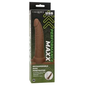 Performance Maxx Rechargeable Dual Penetrator - Brown