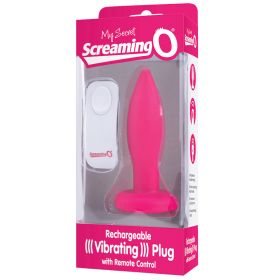 Screaming O My Secret Remote Vibrating Plug-Pink