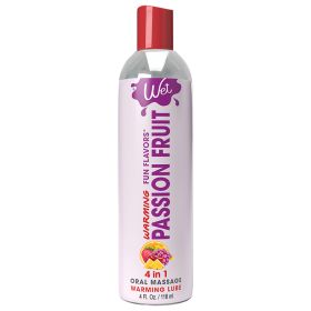 Wet Warming Fun Flavors Passion Punch 4-In-1 Lubricant 4oz