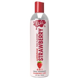 Wet Warming Fun Flavors Strawberry 4-In-1 Lubricant 4oz