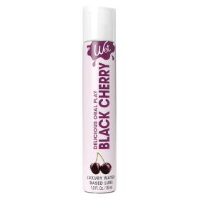 Wet Delicious Oral Play Black Cherry Waterbased Flavored Lubricant 1oz