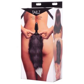 Tailz Fox Tail Anal Plug-Grey