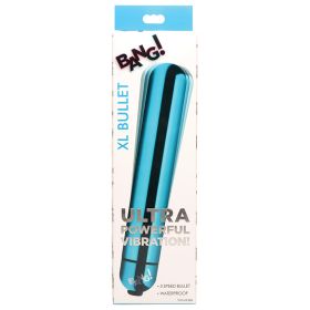 Bang! Vibrating Metallic XL Bullet-Blue