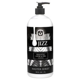 Master Series Jizz Unscented Water Based Lube 34oz