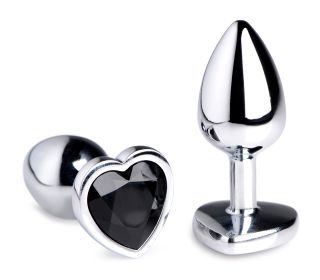 Black Heart Gem Anal Plug