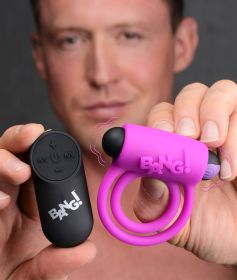 Remote Control 28X Vibrating Cock Ring and Bullet