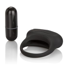 Silicone Lovers Arouser Black Vibrating Ring