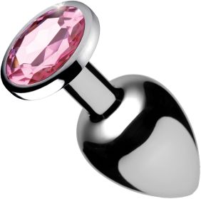 Pink Gem Anal Plug (Style/Color/Size: Medium)