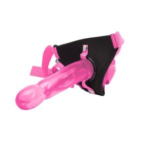 Climax Strap-on Dong & Harness Set (Color: Pink)