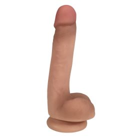 Easy Riders 7 Inch Dual Density Dildo With Balls (Style/Color/Size: Flesh)