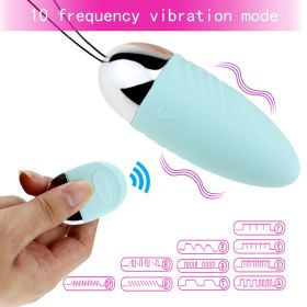 Wireless Jump Egg Vibrator for Women Remote Control Body Massager Sex Toy for Women Vibrator Orgasm Toys for Adults18 Dido (Color: Green)